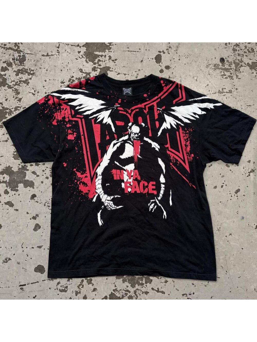 Mens Y2K Tap Out Graphic MMA Tee SIze XL